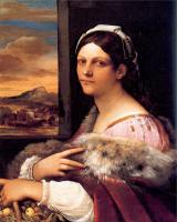 Piombo, Sebastiano del - Portrait of a Young Woman called  Dorotea